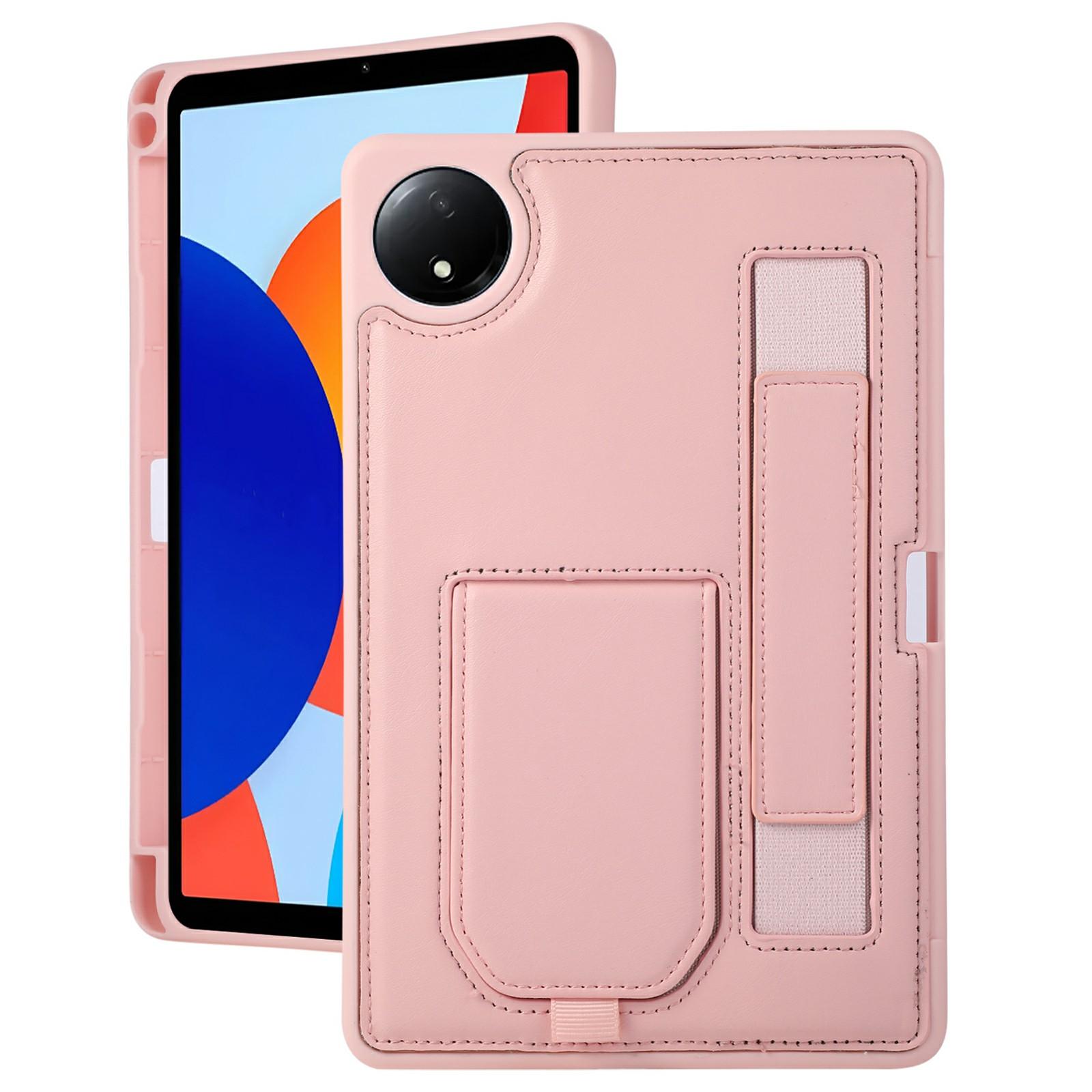 

Для Xiaomi Redmi Pad SE 4G 8.7 дюйма Чохол-підставка з PU + TPU для планшета з ремінцем для зап ястя / Слотом для стилуса