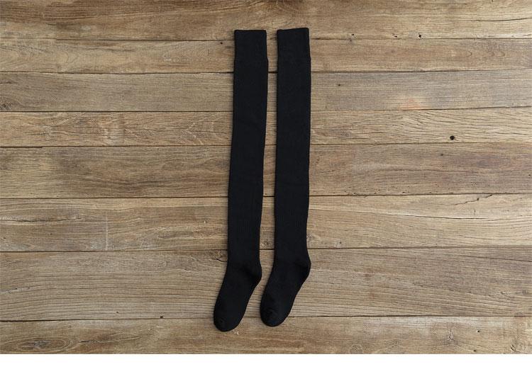 Winter Terry Knee High Cotton Socks Breathable Long Tube Socks Custom Logo  Fluffy Soft Cushion Length Euro:34-43
