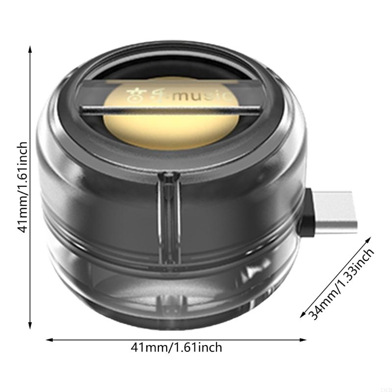 1XCB Portable Mini Speaker Universal Type C Mobile Phones Sound Box Plug in Smartphones Loudspeaker Sound Amplifier Subwoofer