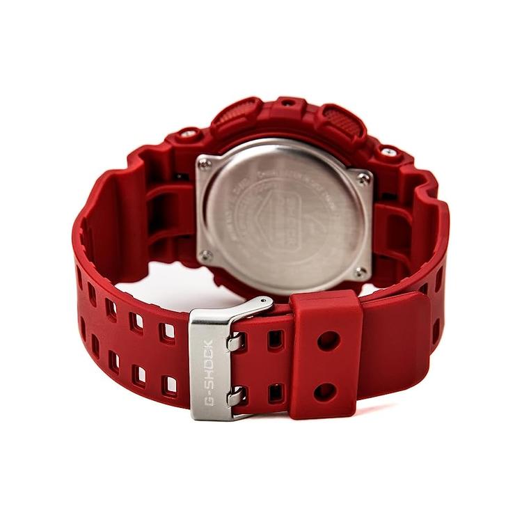 CASIO Unisex Liquid Crystal/Analog Dual Display Series 51mm Red Watch GA-110AC-4A GA-110AC-4A