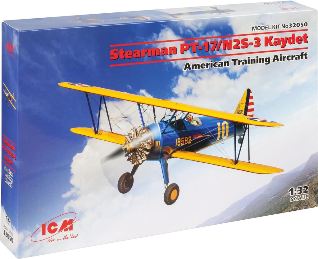 ICM scale Army Stearman Kadet plastic model kit 32050 1/32 U.S. PT-17/N2S-3
