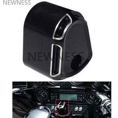 Motorcycle New Ignition Switch Cover for Harley Touring Street Road Glide 2007 2008 2009 2010 2011 2012 2013 Black CNC Aluminum