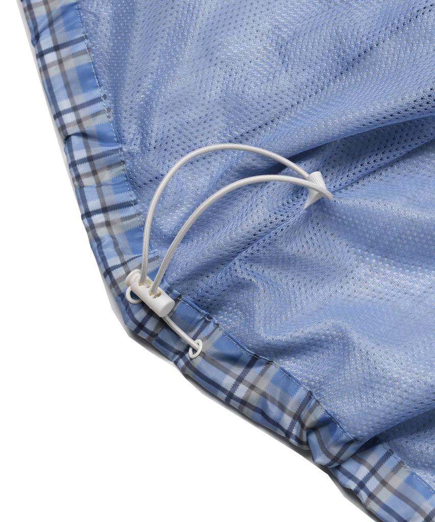 Physisches Fach Bär Schlüsselanhänger Check Windjacke_Blau