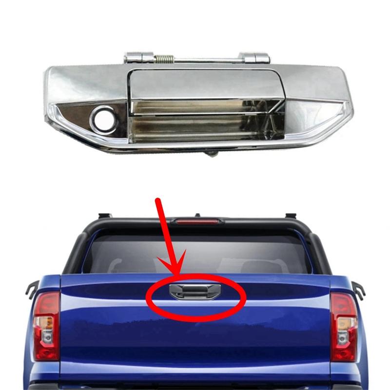 Car Tailgate Handle for Changan Hunter F70 Cargo Box Handle Rear Trunk Handle Tail Door Buckle Electroplating Handle