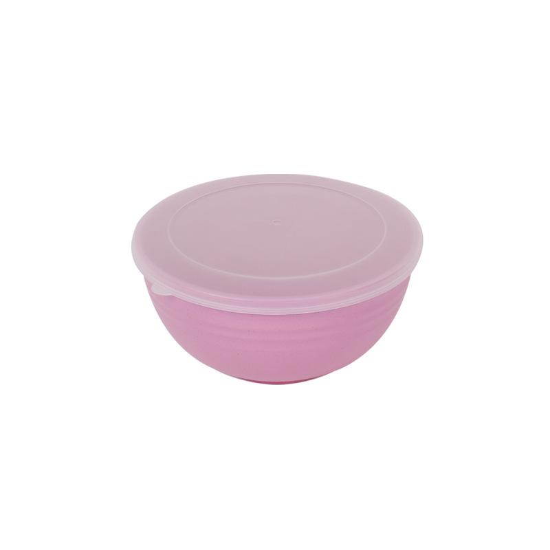 Wheat Straw Household Set Bowl, Plastic Bowl, Sealed Lid, Fresh-keeping Bowl, Refrigerator Storage Fresh-keeping Bowl