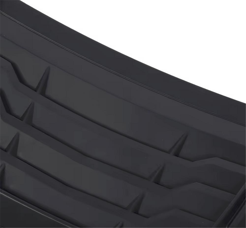 Black Car Exterior Hood Vent Scoop Cover Air Intake Grille Inlet Trim Universal