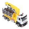 Holztransporter Spielzeug 1:32 Log Fahrzeugmodell mit Licht- und Musikeffekt für 6 Jahre und älter Gelb