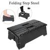 Portable Folding Step Stool Black For Elderly Step Ladder For Bathroom Travel Use By Pregnant