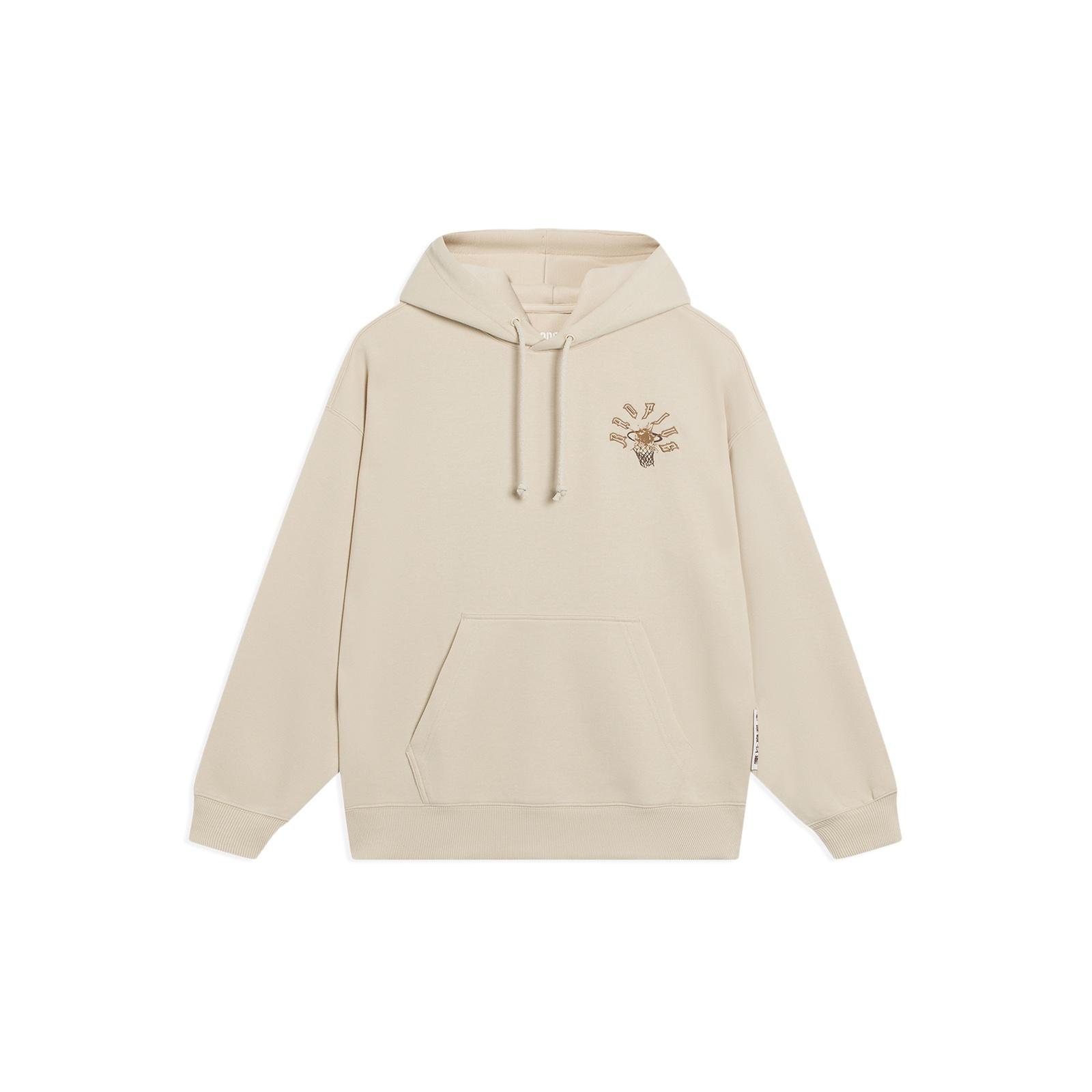 Li-Ning BadFive Cartoon Graphic Hoodie Beige Men s AWDT089-1 M
