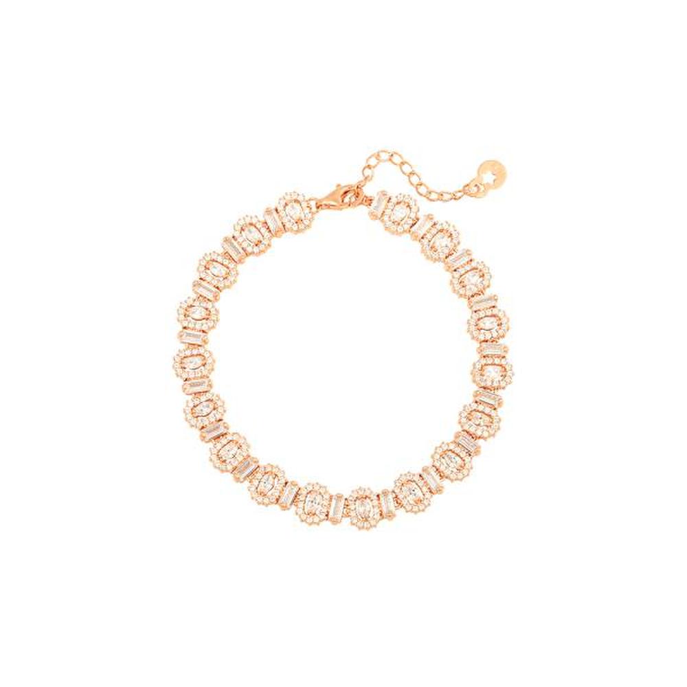 Ost Elegance Cubic Rose Gold Bracelet Otb120406Qpw