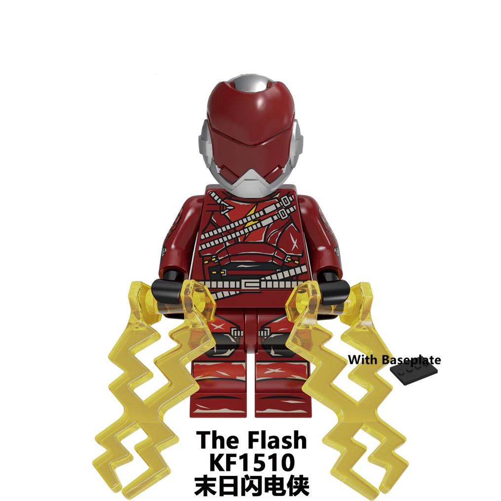 Minifigures Super Heroes Wander Woman The Flash Bat-man Aquaman Building Blocks Toys