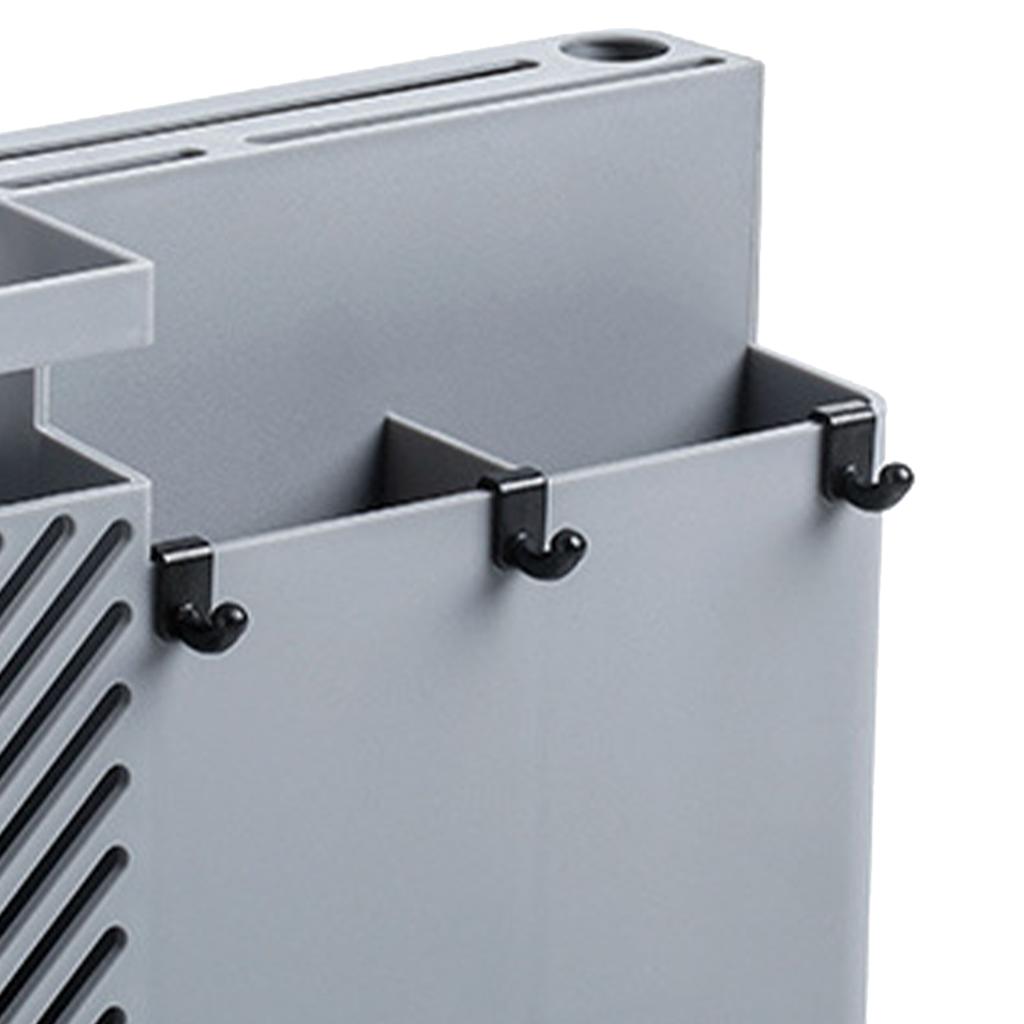 Knife Utensil Storage Rack Multifunctional Space Saving Plastic Punch Fre Wall Mounted Knife