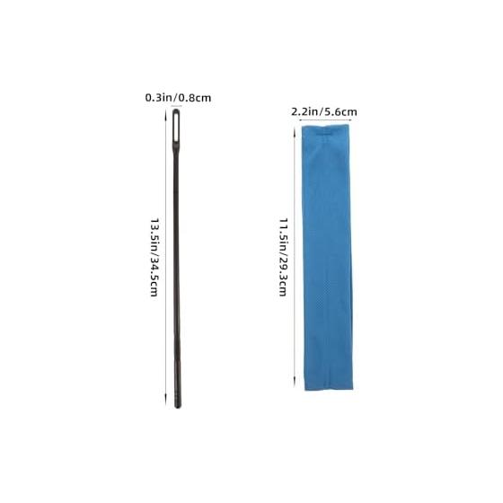 Generic Product Versatile Fiber Flute Cleaning Cloth with Recorder Gauze Blue Durable Reusable Instrument Accessory with ABS Probe Best Cleaning