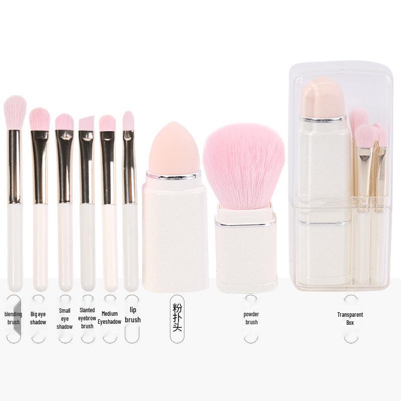 Jukai 8-in-1 Mini Retractable Makeup Brush Set