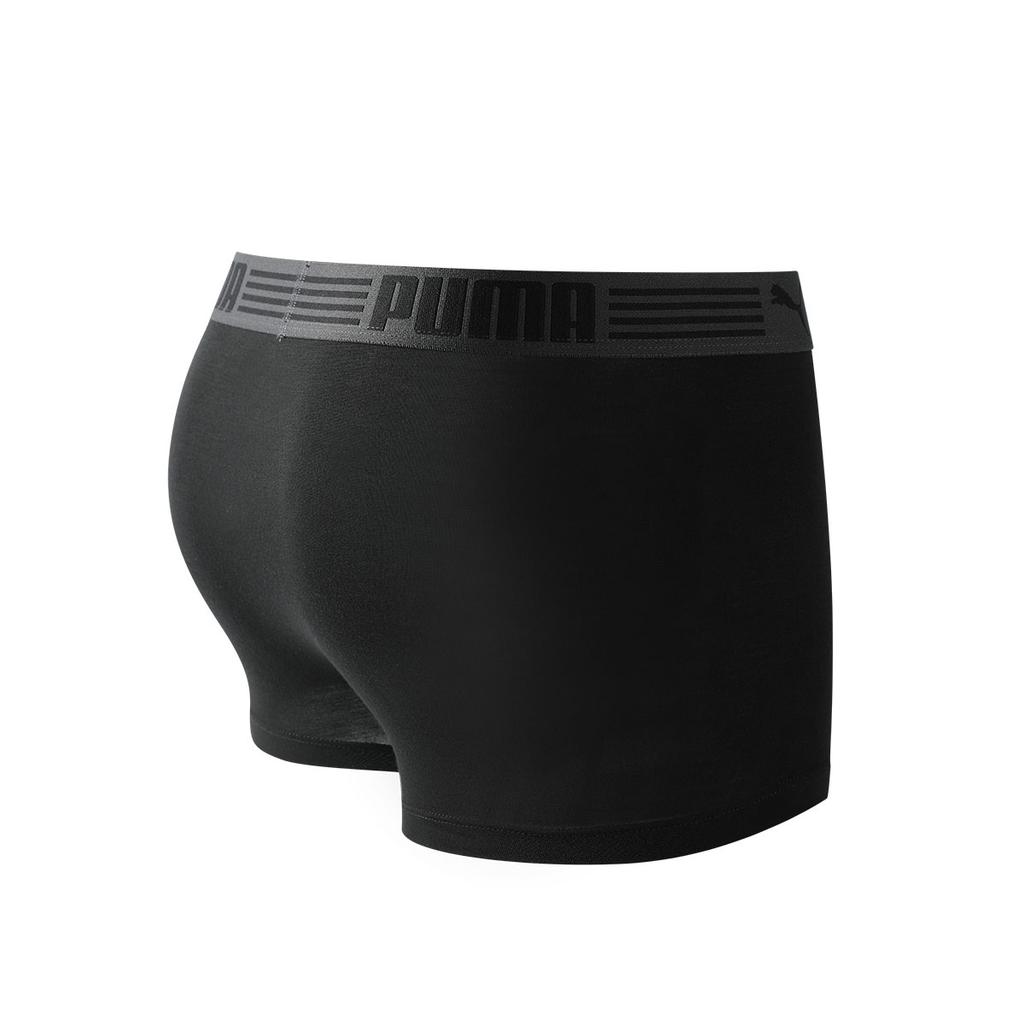 Puma Solid Color Letter Logo Modal Sports Comfortable Breathable Antibacterial Boxer Shorts 3-Pack Men bottoms Black 701226940-002