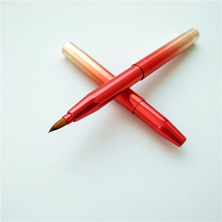 Mini Retractable Metal Lip Brush - Single-Headed Lip Liner & Lipstick Pen