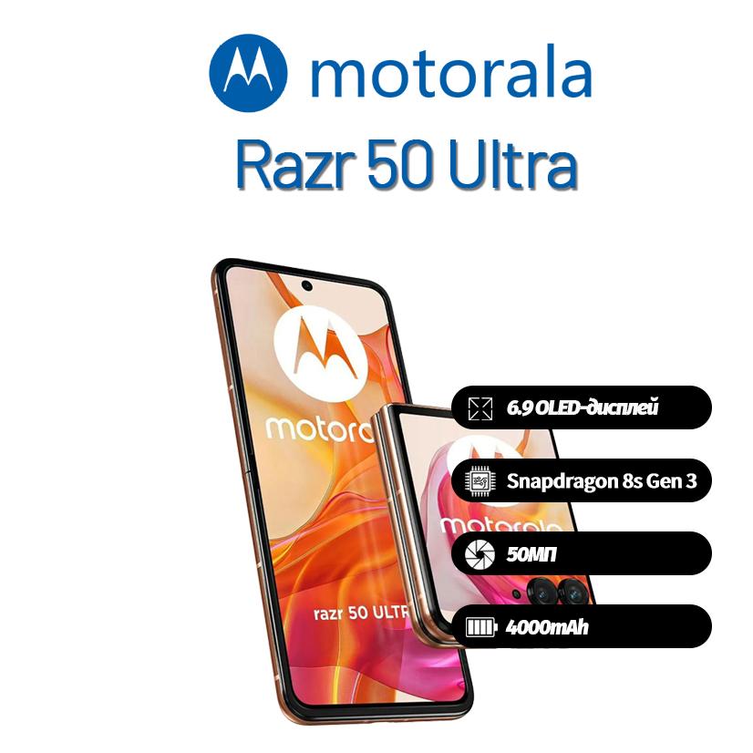 Motorola Moto Razr 50 Ultra Smartphone Supports Nano-SIM+eSIM, Brand New