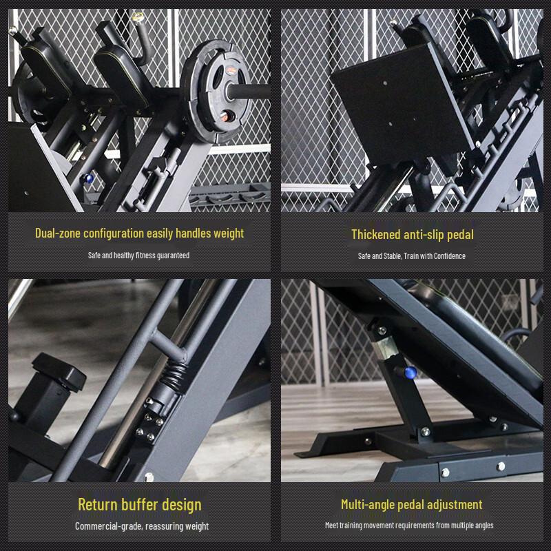 TEZEWA EM1086A Leg Press & Squat Machine with 155kg Plates