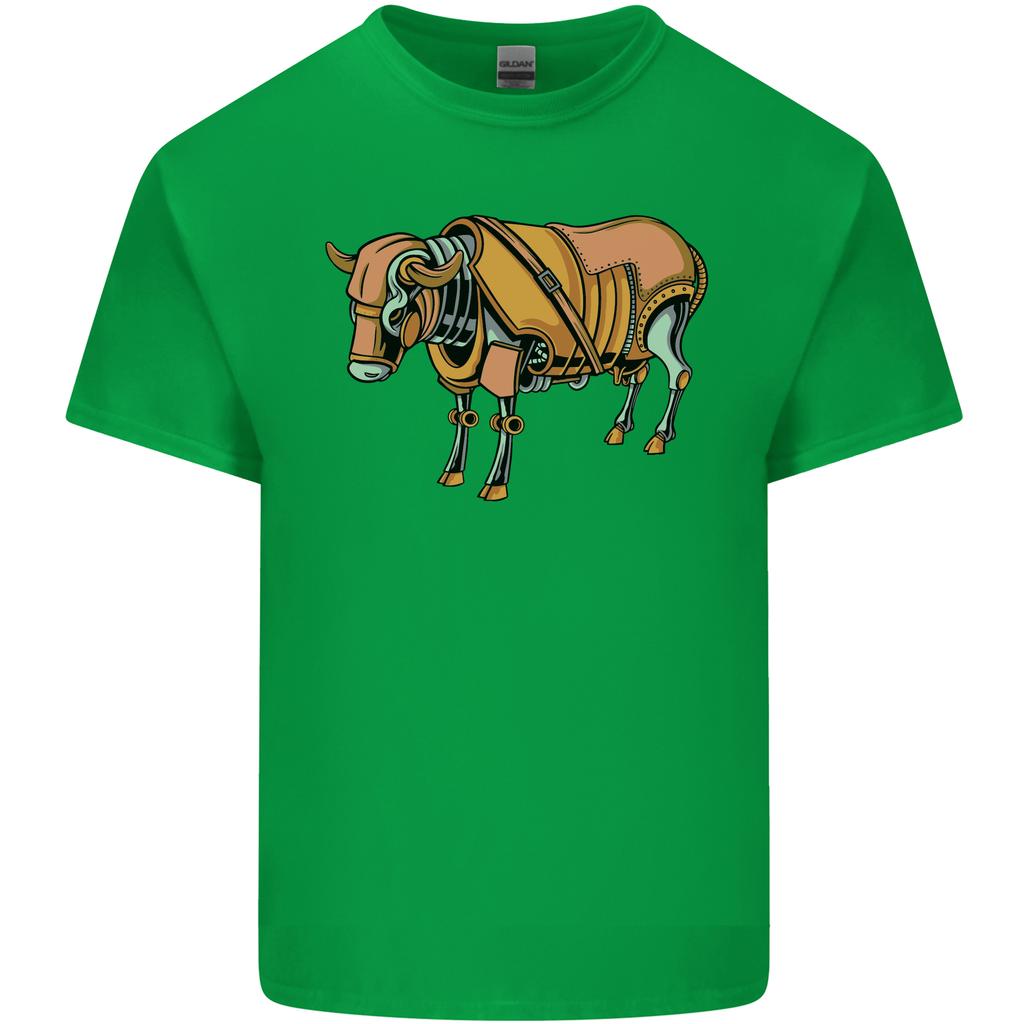 A Steampunk Bull Unisexs Light Cotton TShirt