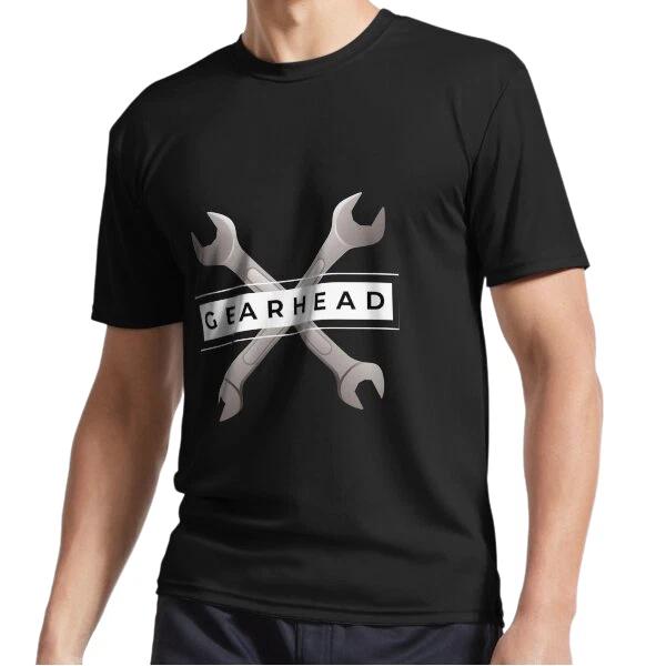 

New Gearhead and wrenchs Active Logo T-Shirt Funny Size S to 5XL 2XL