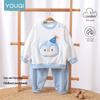 Youqi Unisex Baby Long Sleeve & Pants Casual Two-Piece Set