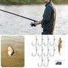 10Pcs Live Shrimp Fixing Hook Catfish Fishing Hook Barbed Fishhook with Hole Baitholder Hooks Saltwater Fishing Tackle