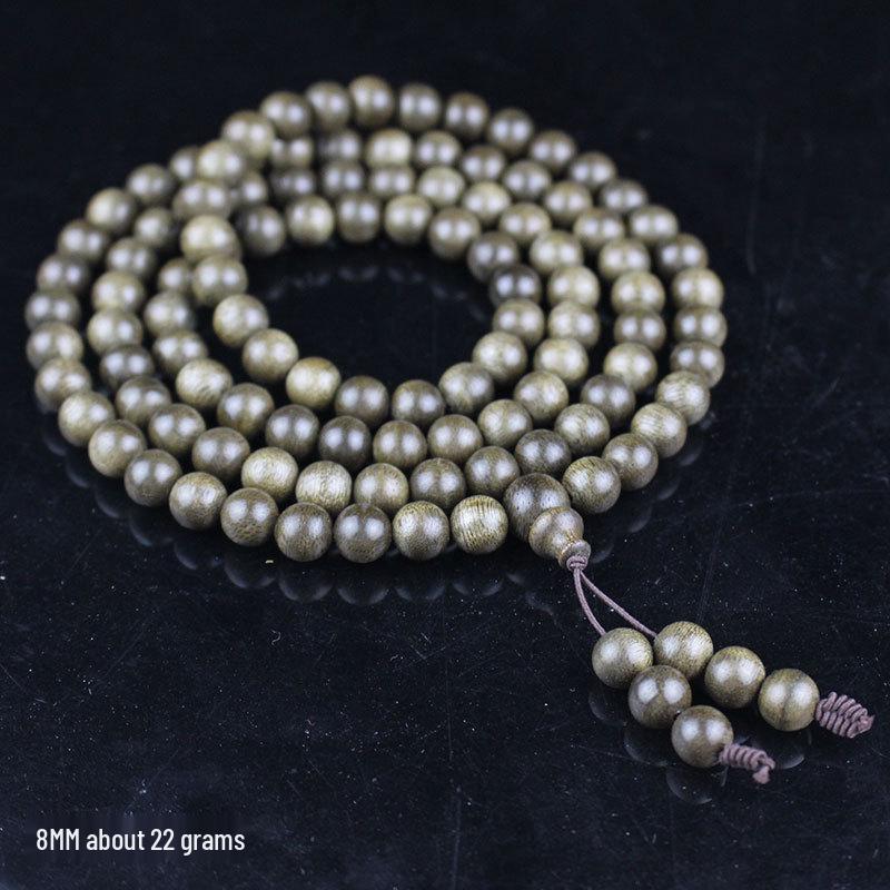 Indonesian Kalimantan Agarwood Prayer Beads Bracelet - 108 Beads - Unisex Jewelry