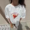 2026 Summer Oversized Tshirt Breathable Cotton Blend Paris Breakfast Toast Graphic Print Unisex Casual Streetwear Short Sleeve
