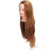 Hair Mannequin Head Hairdressing Styling Training Braiding Practice Doll Head with Clamp Holder Tools