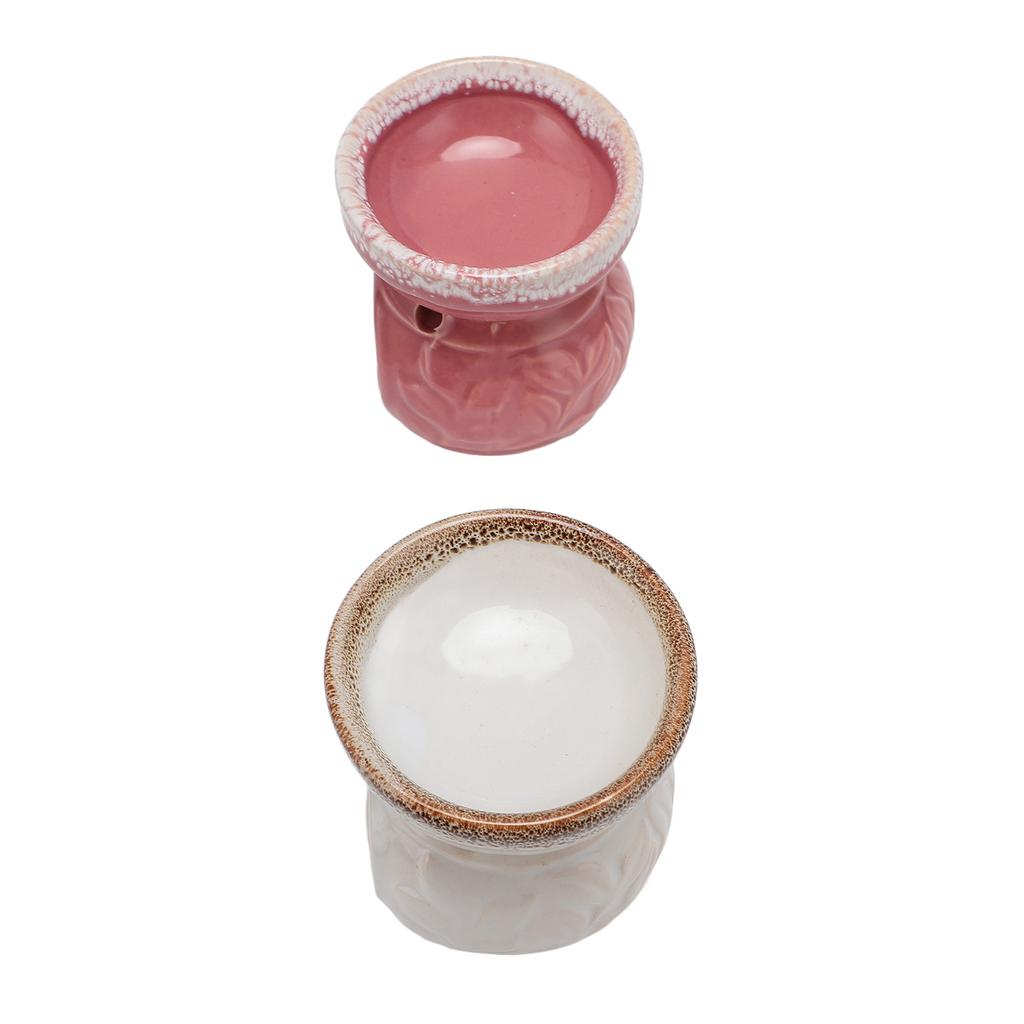 2 Stück Keramik Teelichthalter Wachswärmer Langlebiger Ätherisches Öl Brenner Räucherstäbchen Diffusor f