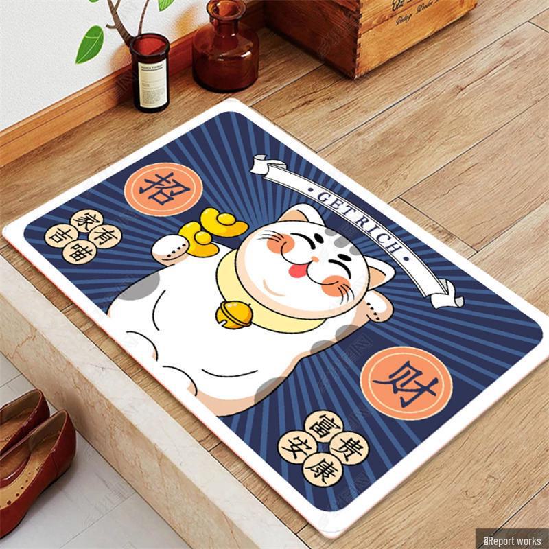 Cartoon Absorbent Bathroom Mats - Door, Bedroom & Entrance Floor Carpets