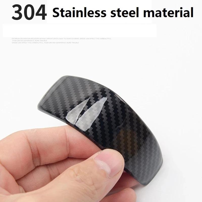 1 buc pentru fibra de carbon din oțel inoxidabil schimbător de viteze buton decorator capac Trim pentru Ford Ranger Everest Endeavor 2015+ accesorii auto