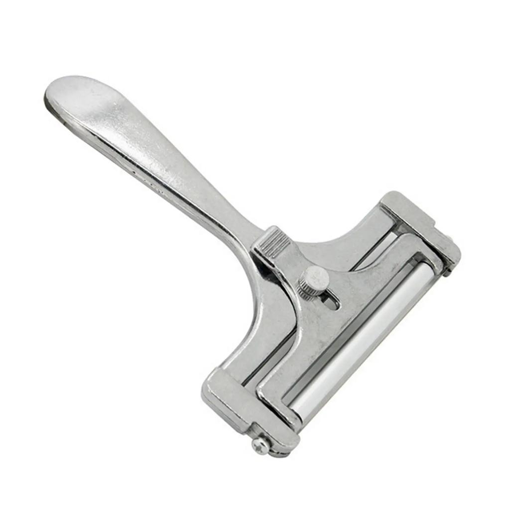 Adjustable Thickness Cheese Slicer Grater Aluminum Alloy Manual Cheese Butter Scraper with Metal Wire Kitchen Gadget