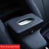 Creative car leather napkin holder box general leather tissue box chair back hanging tissue box car department store