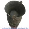 Thickened Wear-Resistant Cement and Mortar Rubber Bucket for Construction
