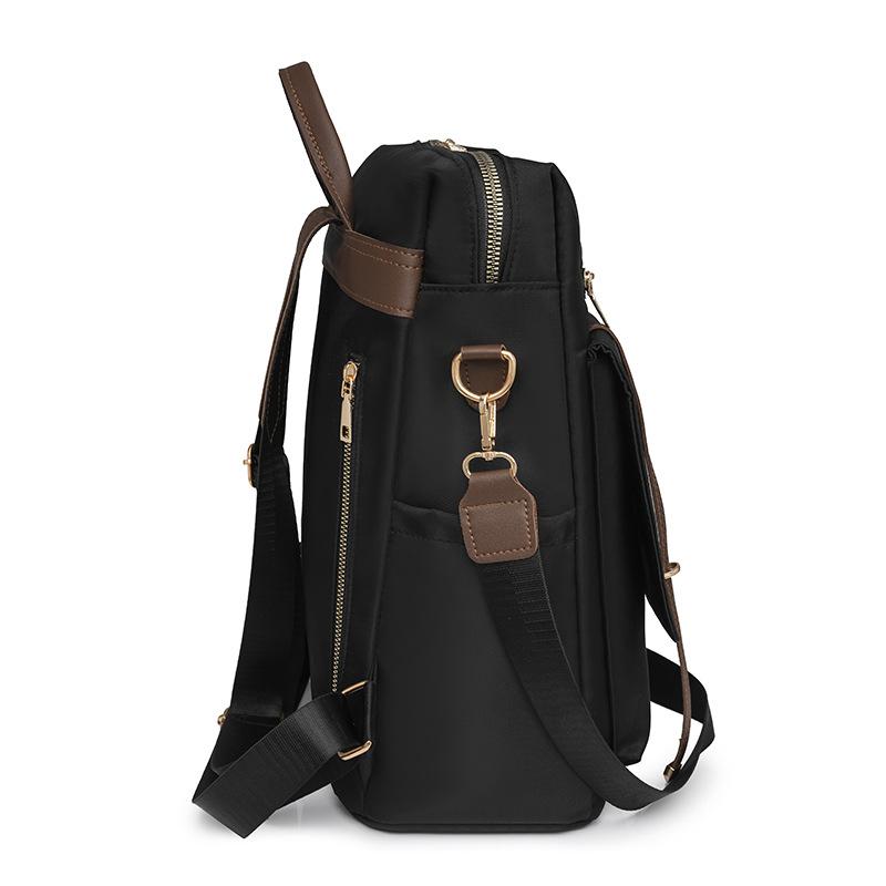 New casual contrasting nylon women's backpack outdoor travel backpack versatile student schoolbag