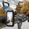 Bike Phone Mount Waterproof Motorcycle Phone Holder Handlebar Mount Touch-Screen 360° Rotation Bike Phone Holder