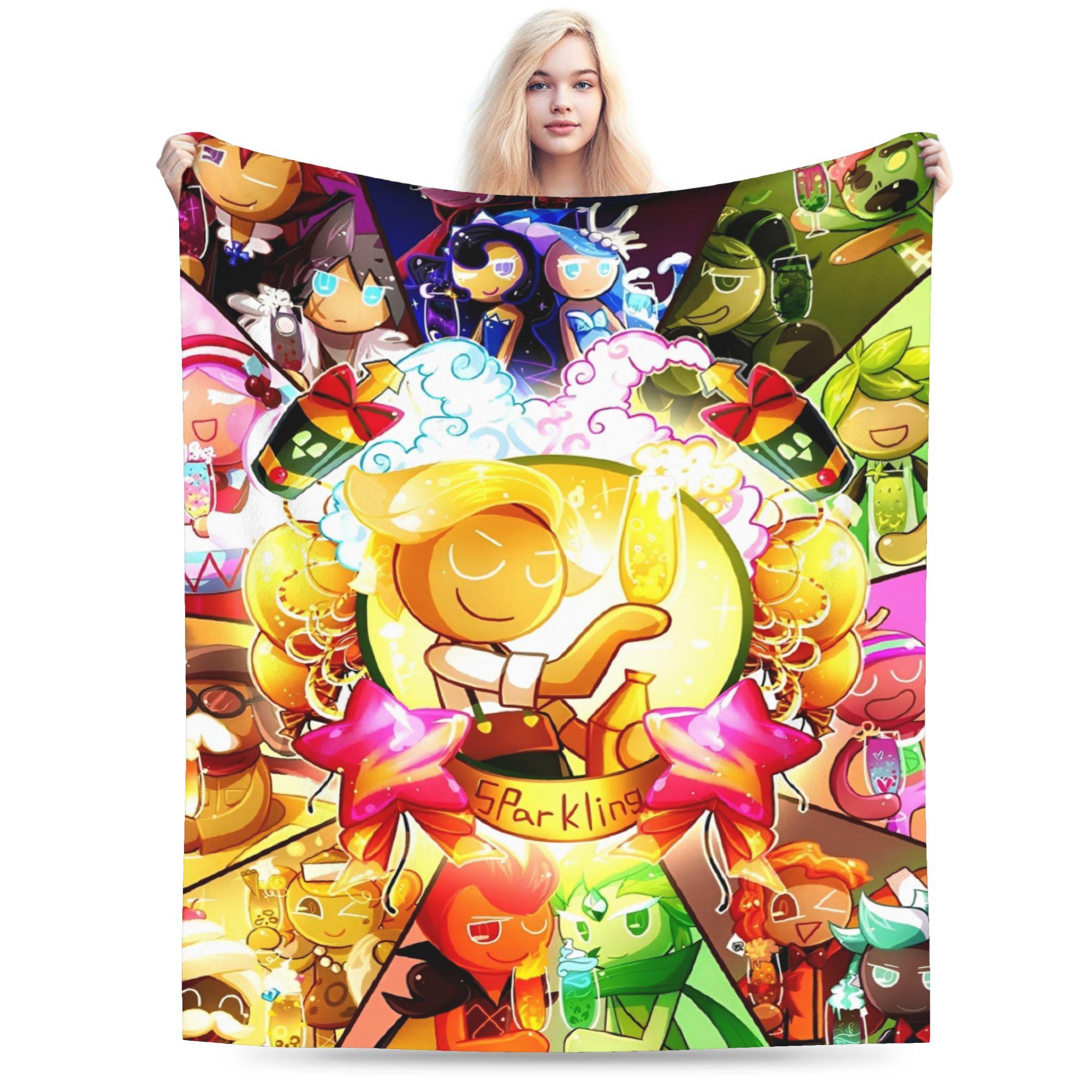 

Cookie Run Kingdom Blanket Quality Warm Soft Throw Blanket Winter Picnic Home Decor Fluffy Bedspread 75x90cm