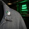Denim Jacket Accessory Outfit Brooch for Men & Women, Cartoon Kitten Drinking Scratch-resistant Pin Wine Enamel Pin, Decorative Jackets Bags