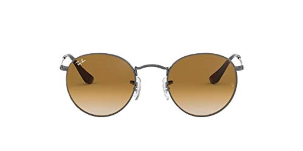 Sunglasses 0RB3447N ROUND METAL CLEAR GRADIENT BROWN 53 Ray-Ban 004/51