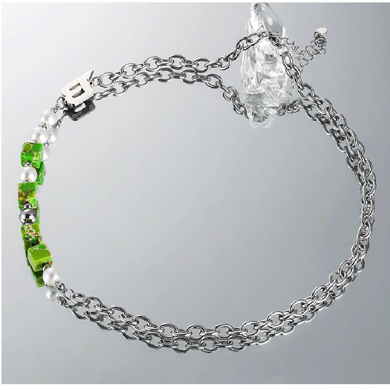 

Design Sense Pearl Splicing Necklace Men s Trendy Sweater Sweater Chain Women s and Boys Unisex Accessories