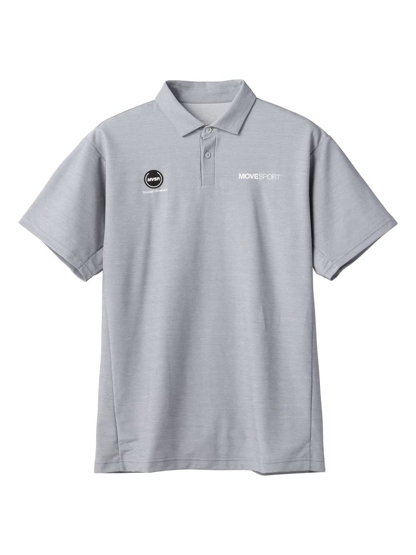 

Move Sports GYM 2XO Polo Short UV Protection Sunscreen Men s Shirt, Descente, Sleeve, Sweat-Wicking, Quick-Drying, Stretch, (UPF 50+),