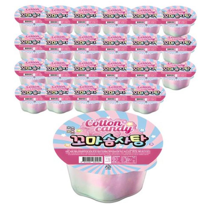 Mini Cotton Candy – 4g Per Pack, 24 Packs, Sweet and Fun Treat