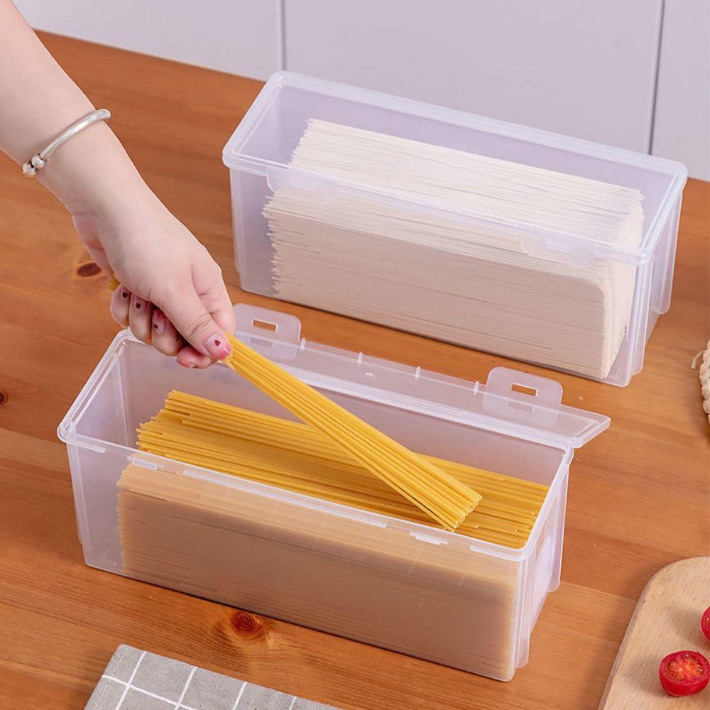 Large Capacity Noodle Storage Box Flip Cover Food Preservation Box  Pefrigerator