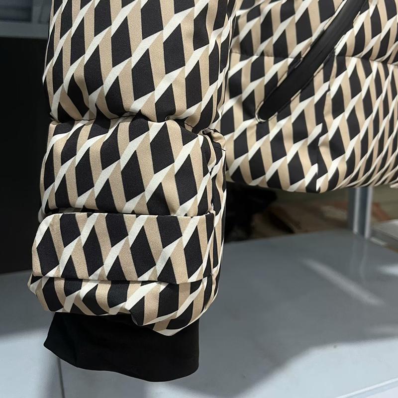 Baumwollmantel Kapuzen-Baumwolljacke Baumwolljacke Damen Warm mit Gürtel Langärmlig Ski Daunen-Baumwolljacke