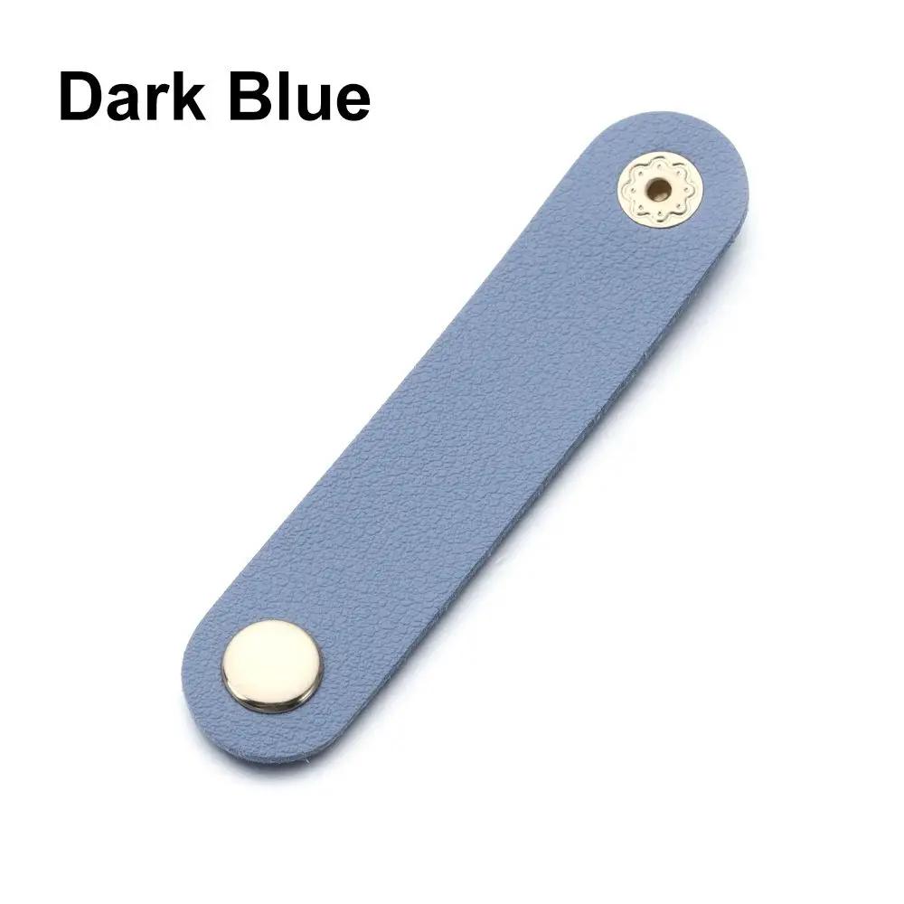 Cable Organizer Leather Wire Binding Data Cable Tie Management Bobbin Winder Marker Holder Tape Lead Straps Cord Holder