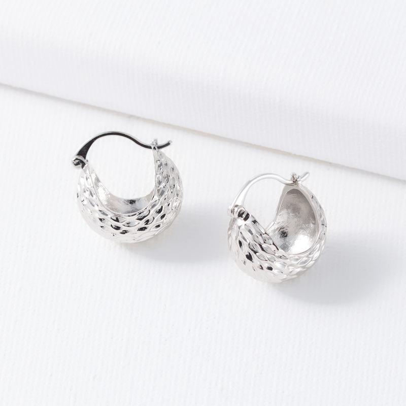 

Серьги-полукольца в стиле ретро из золота, женские, легкие, роскошные, модные, нишевый дизайн, простые, темпераментные, серьги-пряжки