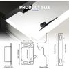 RV Drawer Latches and Catches, 4 Pack RV Cabinet Door Replacement Latch 10 LBS Pull Force for RV Camper Motor Trailor Home Office Cabinet Drawer,