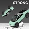 1:24 Cybertruck Pickup Trailer Alloy Car Model Diecasts Metal Toy Off-road Vehicles Truck Model Sound and Light Kids Gifts