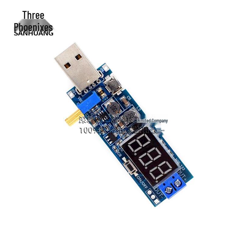 USB Step-Up Regulator Module: 5V to 3.3V, 9V, 12V, 24V Voltage Converter